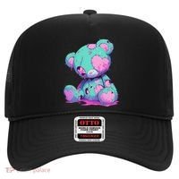 Kawaii Pastel Goth Creepy Cute Witchy Zombie Teddy Bear Hat thumb 0