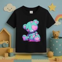 Kawaii Pastel Goth Creepy Cute Witchy Zombie Teddy Bear Toddler T-Shirt thumb 3