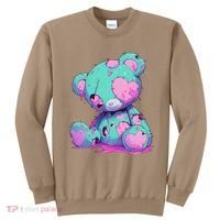 Kawaii Pastel Goth Creepy Cute Witchy Zombie Teddy Bear Sweatshirt thumb 0