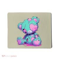 Kawaii Pastel Goth Creepy Cute Witchy Zombie Teddy Bear Mousepad thumb 0