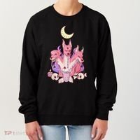 Kawaii Pastel Goth Strawberry Cerberus Creepy 3 Headed Dog  Women's Sweatshirt thumb 0