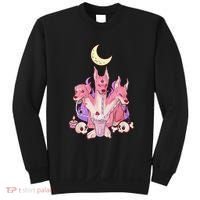 Kawaii Pastel Goth Strawberry Cerberus Creepy 3 Headed Dog  Sweatshirt thumb 0