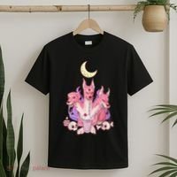 Kawaii Pastel Goth Strawberry Cerberus Creepy 3 Headed Dog  T-Shirt thumb 2