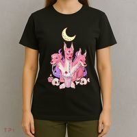 Kawaii Pastel Goth Strawberry Cerberus Creepy 3 Headed Dog  T-Shirt thumb 4