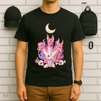 Kawaii Pastel Goth Strawberry Cerberus Creepy 3 Headed Dog  T-Shirt thumb 6