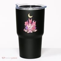 Kawaii Pastel Goth Strawberry Cerberus Creepy 3 Headed Dog  Tumbler thumb 0