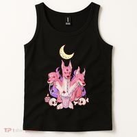 Kawaii Pastel Goth Strawberry Cerberus Creepy 3 Headed Dog  Tank Top thumb 2