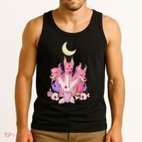 Kawaii Pastel Goth Strawberry Cerberus Creepy 3 Headed Dog  Tank Top thumb 3