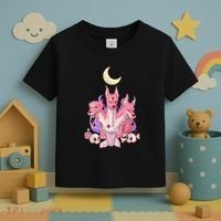 Kawaii Pastel Goth Strawberry Cerberus Creepy 3 Headed Dog  Toddler T-Shirt thumb 3