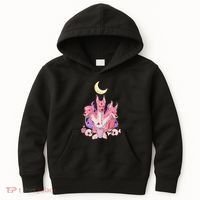 Kawaii Pastel Goth Strawberry Cerberus Creepy 3 Headed Dog  Kids Hoodie thumb 0