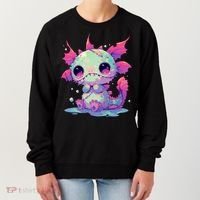 Kawaii Pastel Goth Creepy Cute Zombie Axolotl Women's Sweatshirt thumb 0