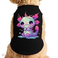 Kawaii Pastel Goth Creepy Cute Zombie Axolotl Doggie Tank thumb 0