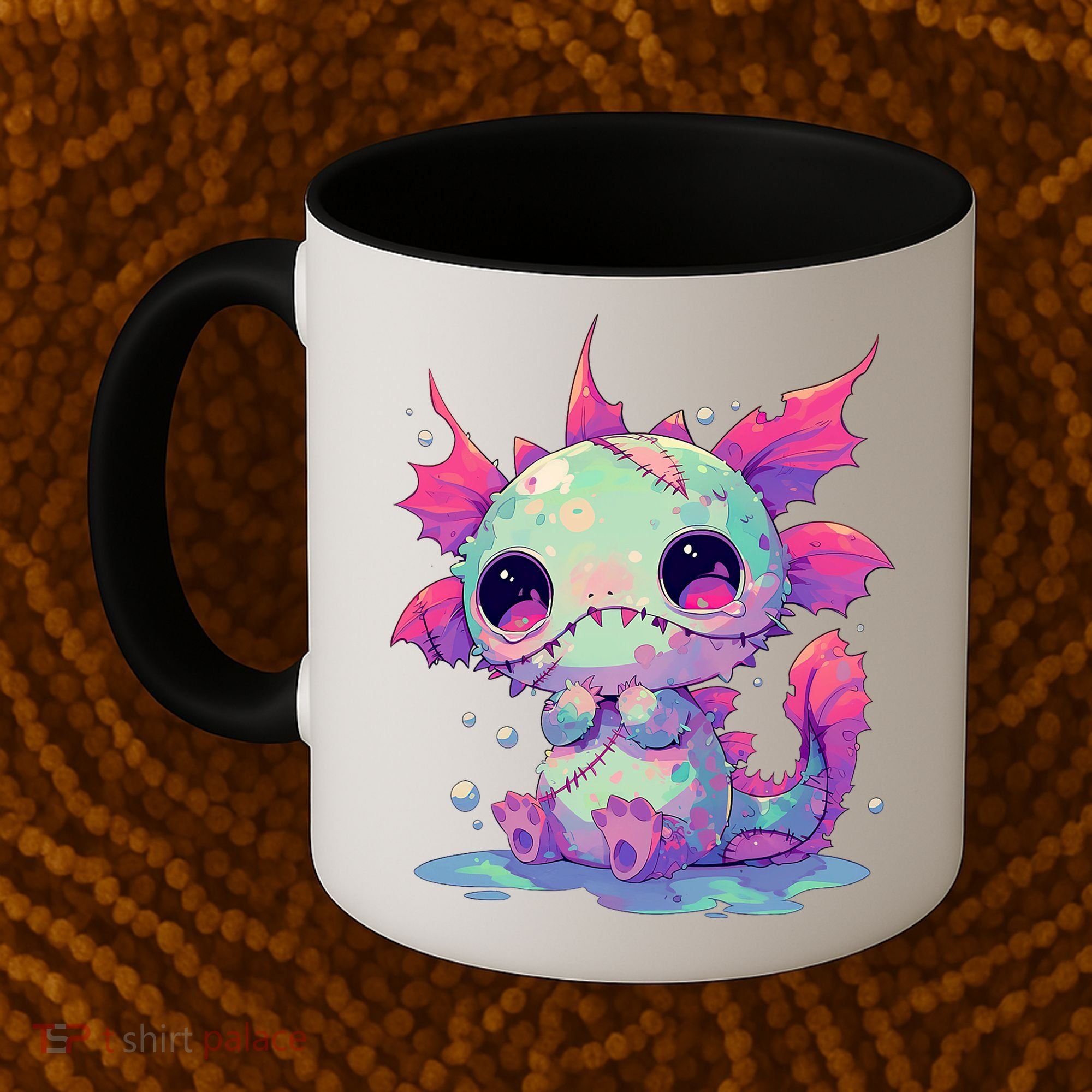 Kawaii Pastel Goth Creepy Cute Zombie Axolotl Coffee Mug
