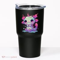 Kawaii Pastel Goth Creepy Cute Zombie Axolotl Tumbler thumb 0