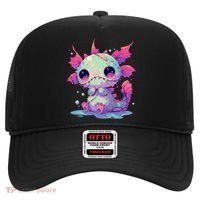 Kawaii Pastel Goth Creepy Cute Zombie Axolotl Hat thumb 0
