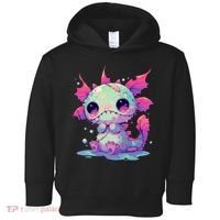 Kawaii Pastel Goth Creepy Cute Zombie Axolotl Toddler Hoodie thumb 0