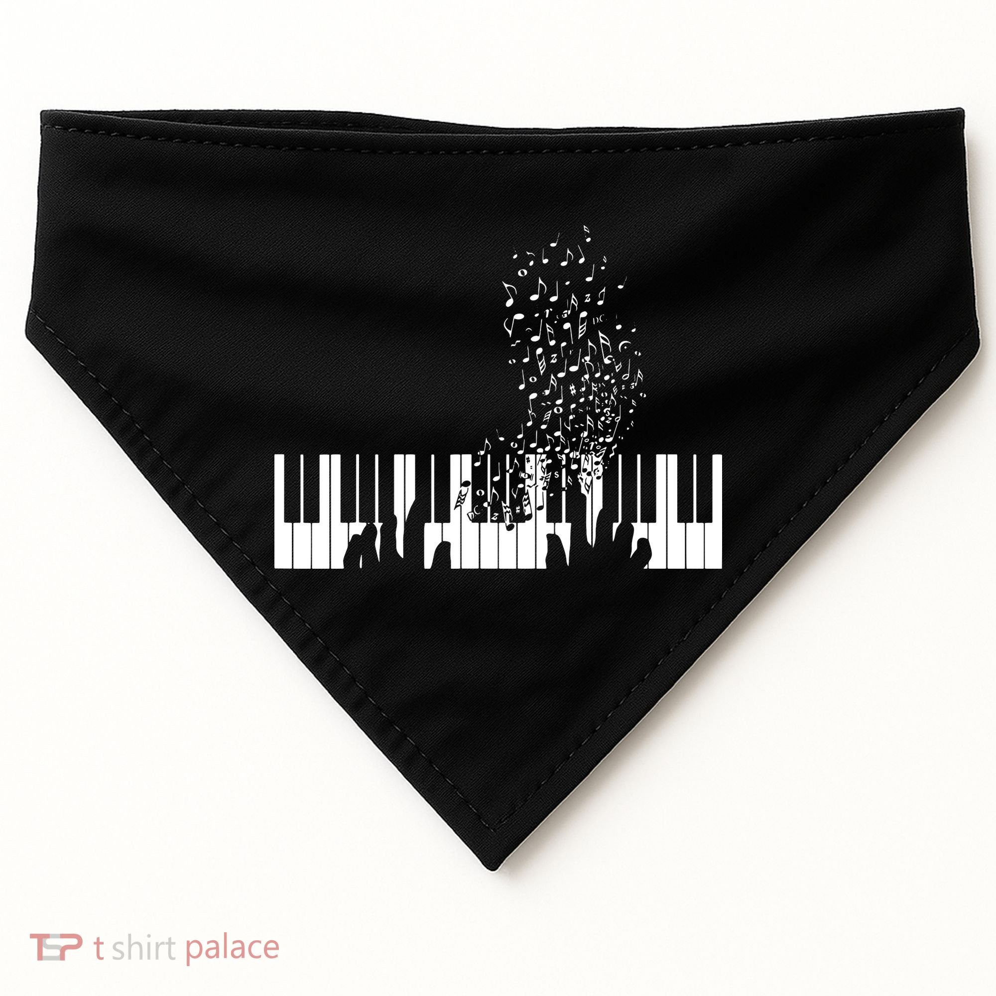Keyboard Piano Gift For Men Women Kids USA-Made Doggie Bandana