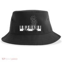Keyboard Piano Gift For Men Women Kids Sustainable Bucket Hat thumb 0