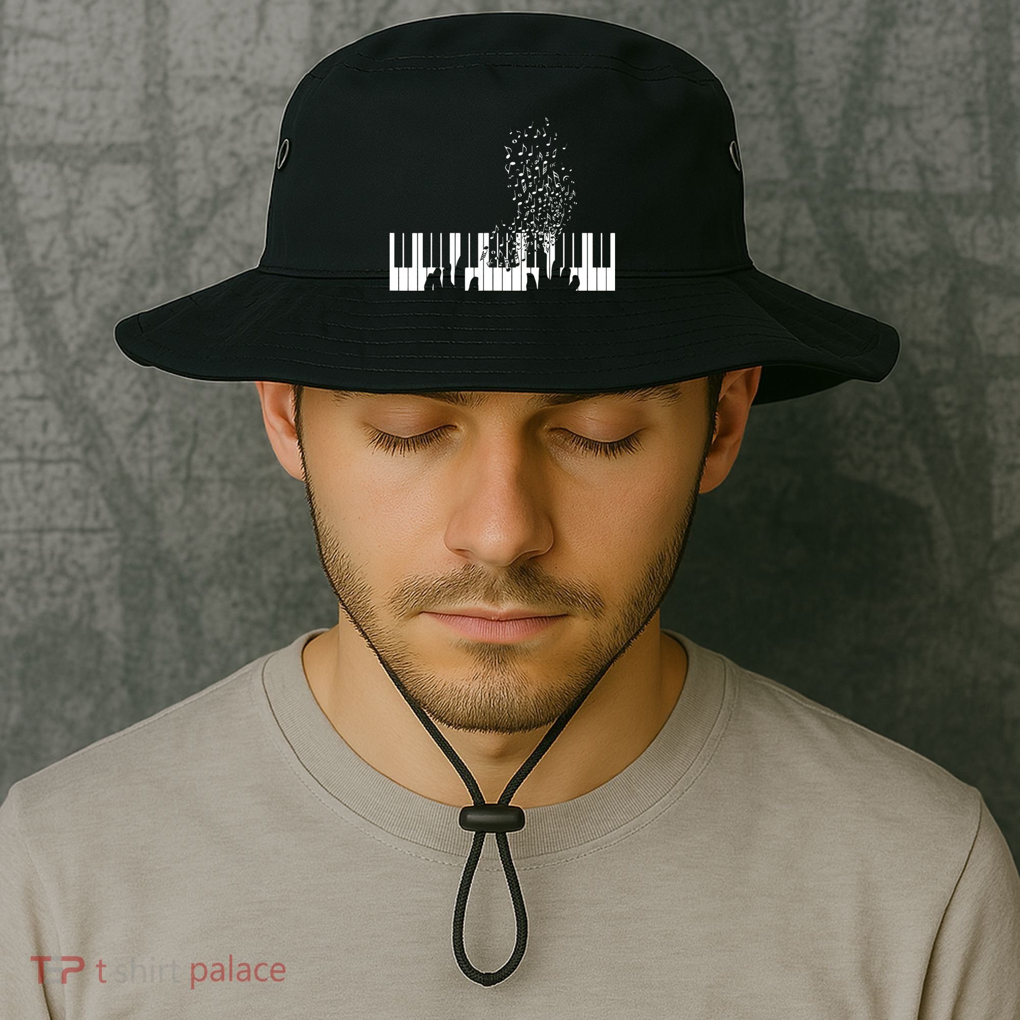 Keyboard Piano Gift For Men Women Kids Bucket Hat