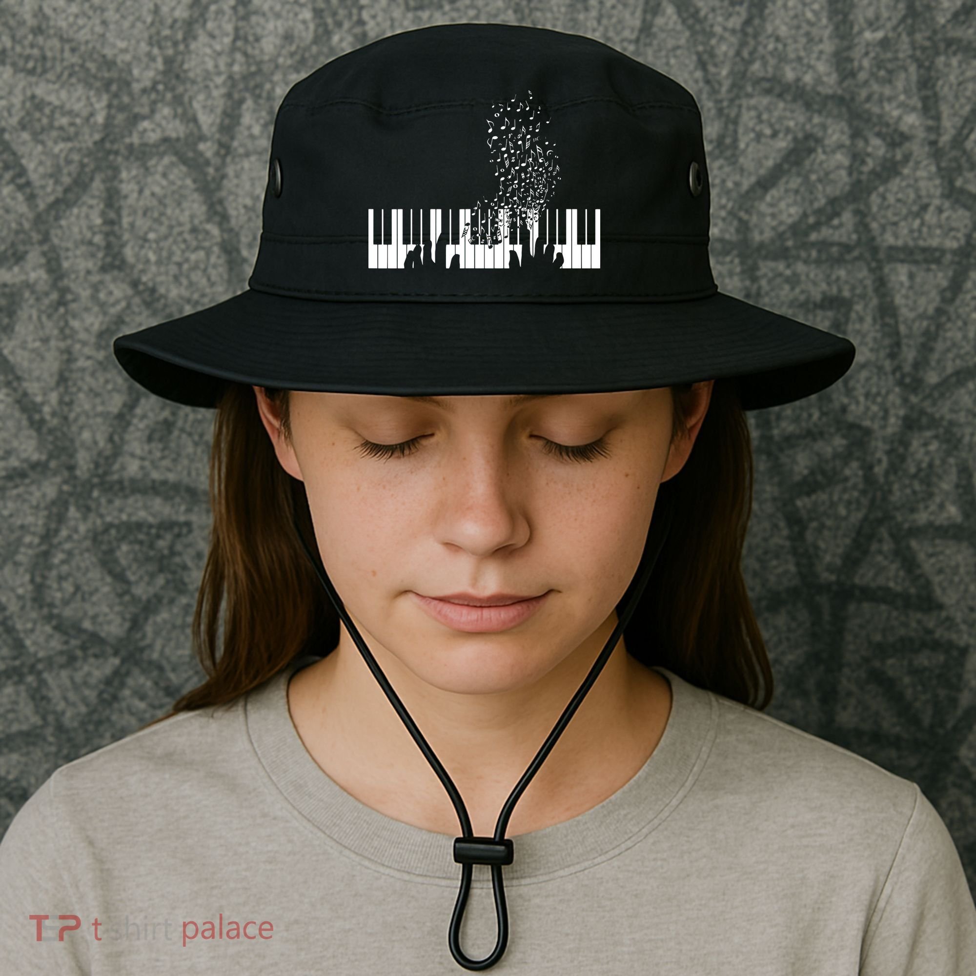Keyboard Piano Gift For Men Women Kids Bucket Hat