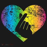 K Pop Heart Hand Symbol KPop Rainbow Korean Music Gift Hoodie thumb 7