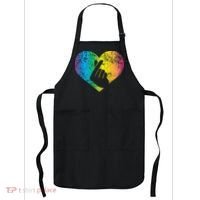 K Pop Heart Hand Symbol KPop Rainbow Korean Music Gift Apron thumb 0