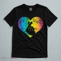 K Pop Heart Hand Symbol KPop Rainbow Korean Music Gift T-Shirt thumb 5