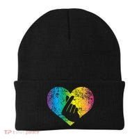 K Pop Heart Hand Symbol KPop Rainbow Korean Music Gift Beanie thumb 0