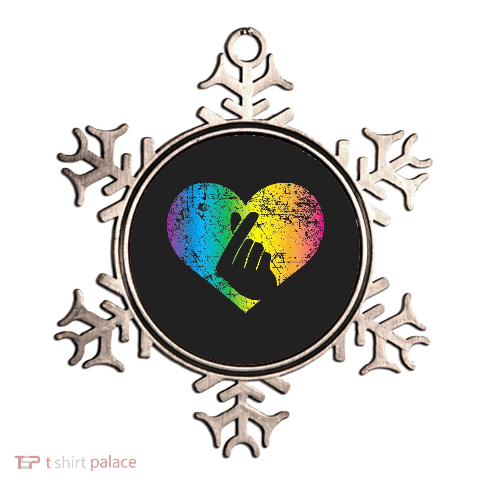 K Pop Heart Hand Symbol KPop Rainbow Korean Music Gift Ornament