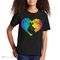 K Pop Heart Hand Symbol KPop Rainbow Korean Music Gift Kids T-Shirt thumb 2