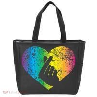 K Pop Heart Hand Symbol KPop Rainbow Korean Music Gift Tote Bag thumb 0
