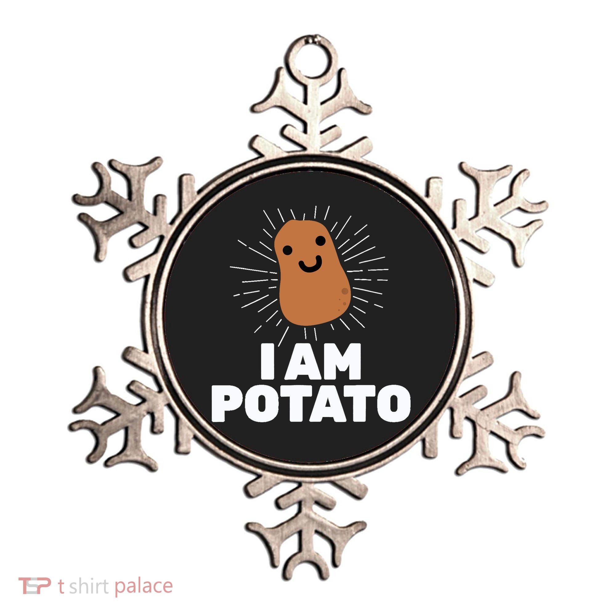Kawaii Potato I Am Potato Funny Potato Ornament