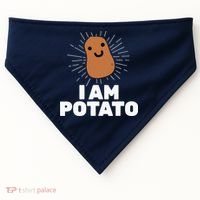 Kawaii Potato I Am Potato Funny Potato USA-Made Doggie Bandana thumb 0