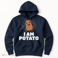 Kawaii Potato I Am Potato Funny Potato Hoodie thumb 0