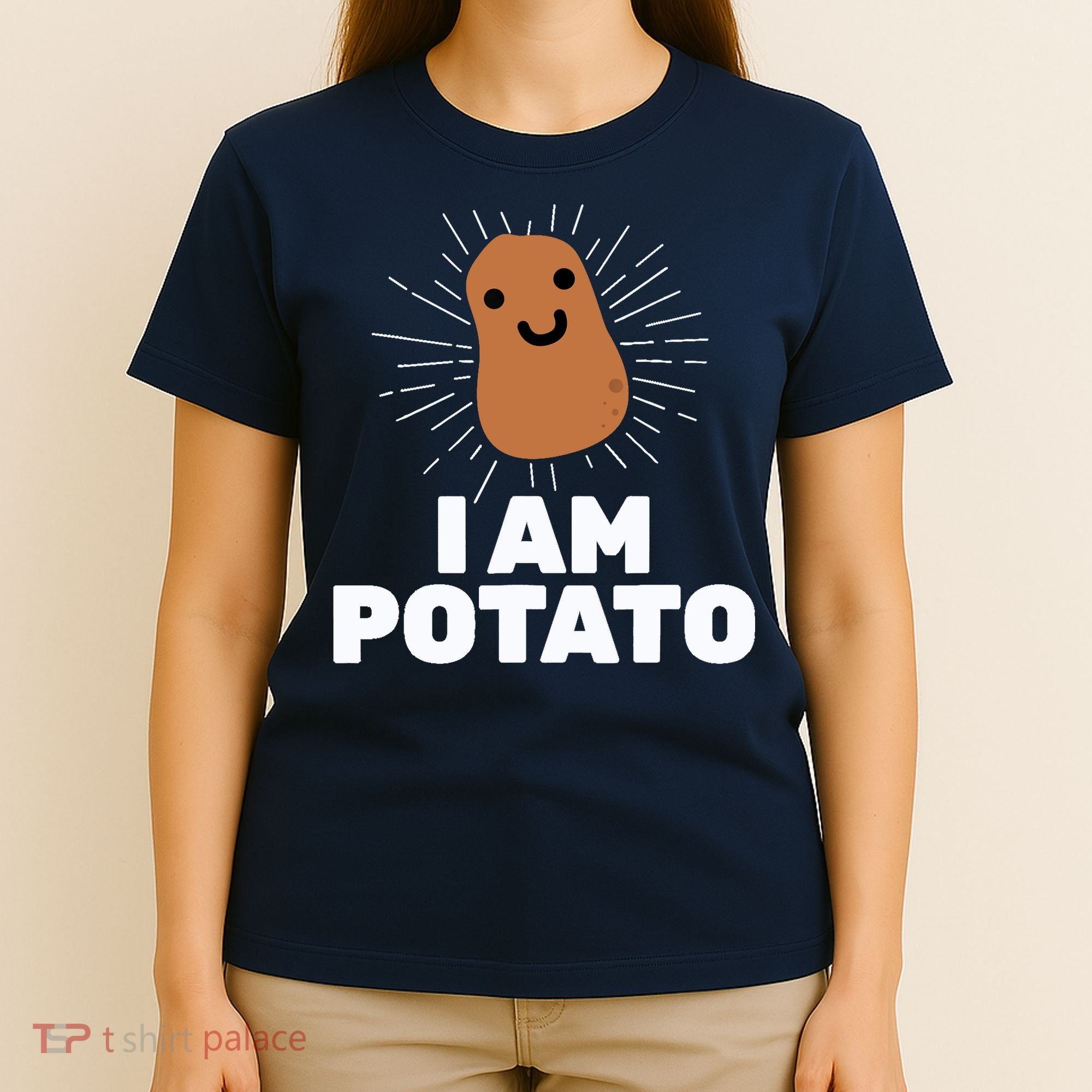 Kawaii Potato I Am Potato Funny Potato T-Shirt