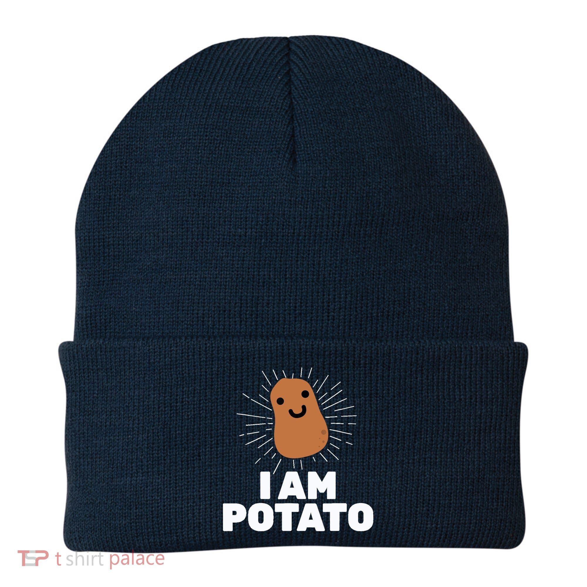 Kawaii Potato I Am Potato Funny Potato Beanie