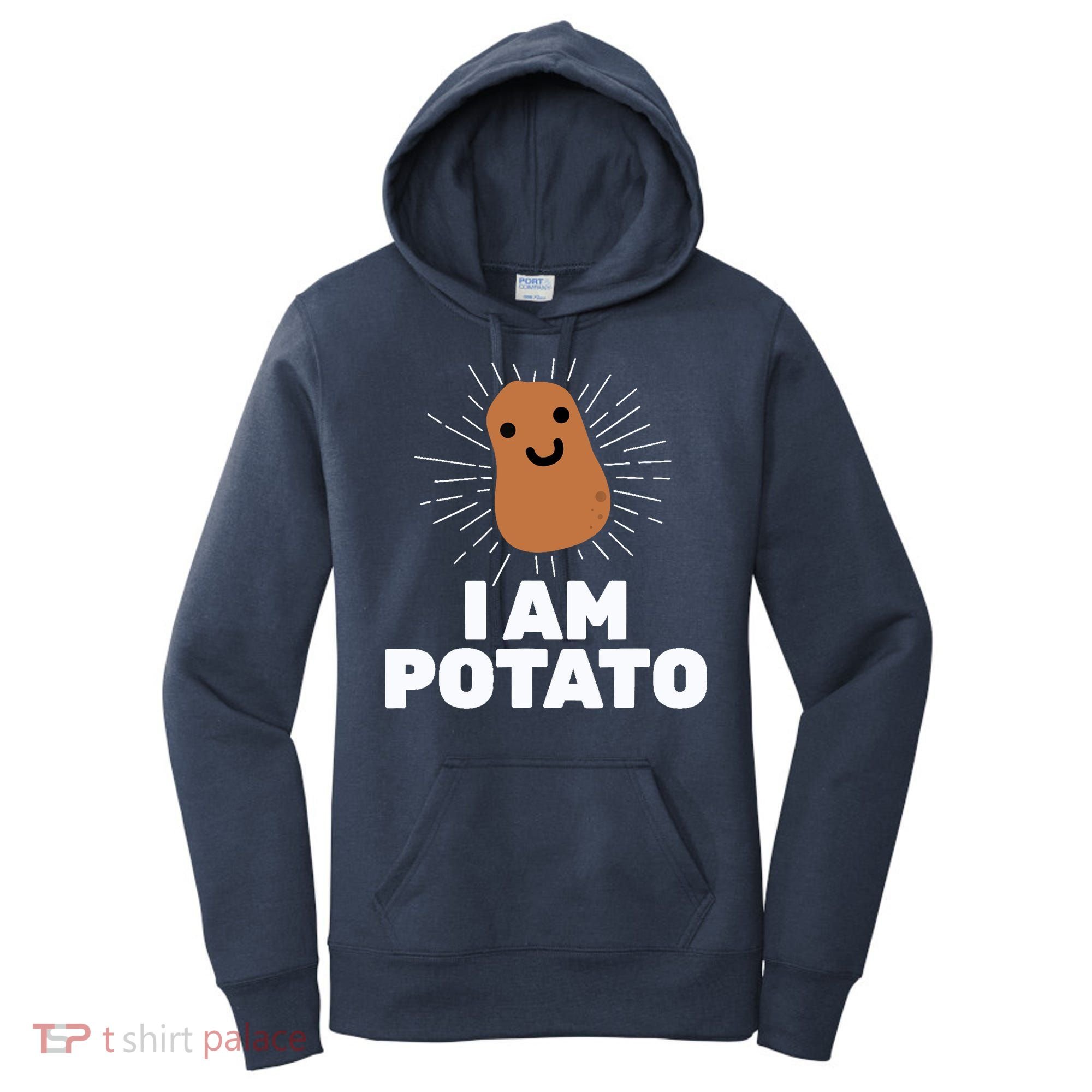 Kawaii Potato I Am Potato Funny Potato Women's Hoodie