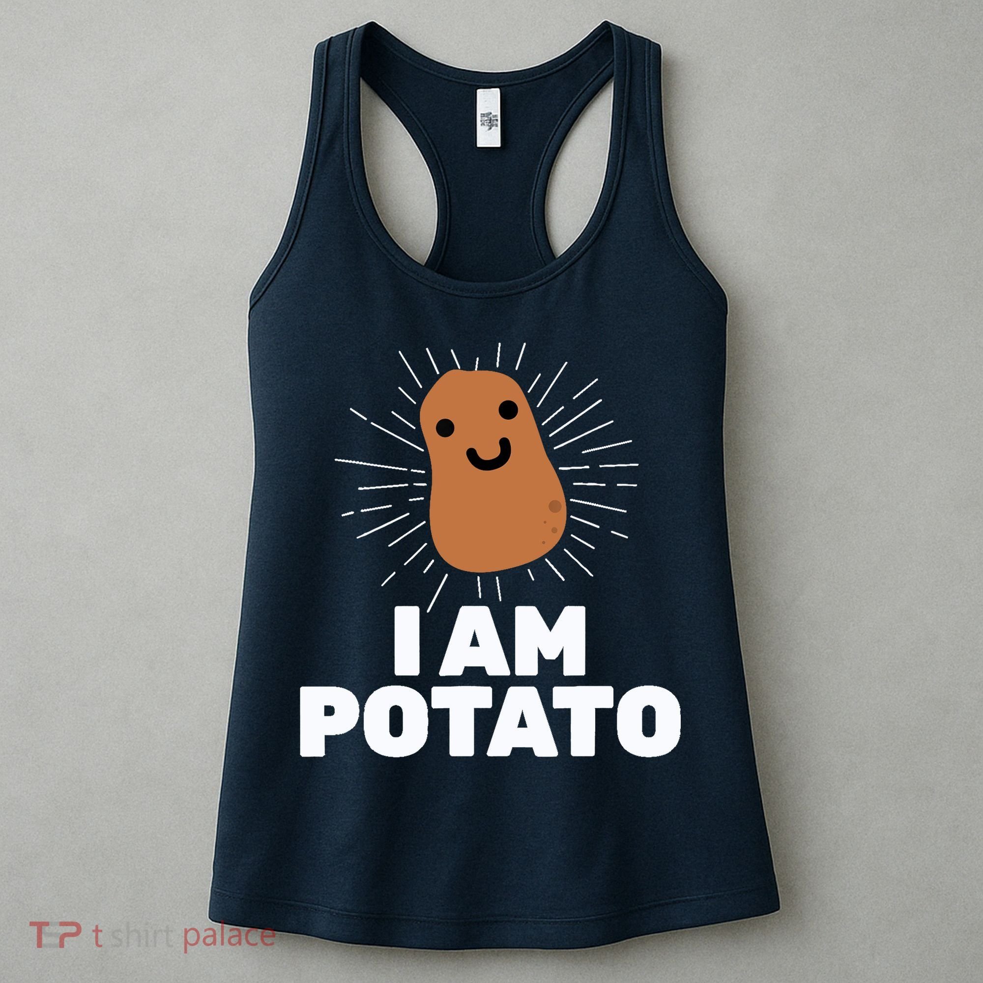 Kawaii Potato I Am Potato Funny Potato Women's Tank Top