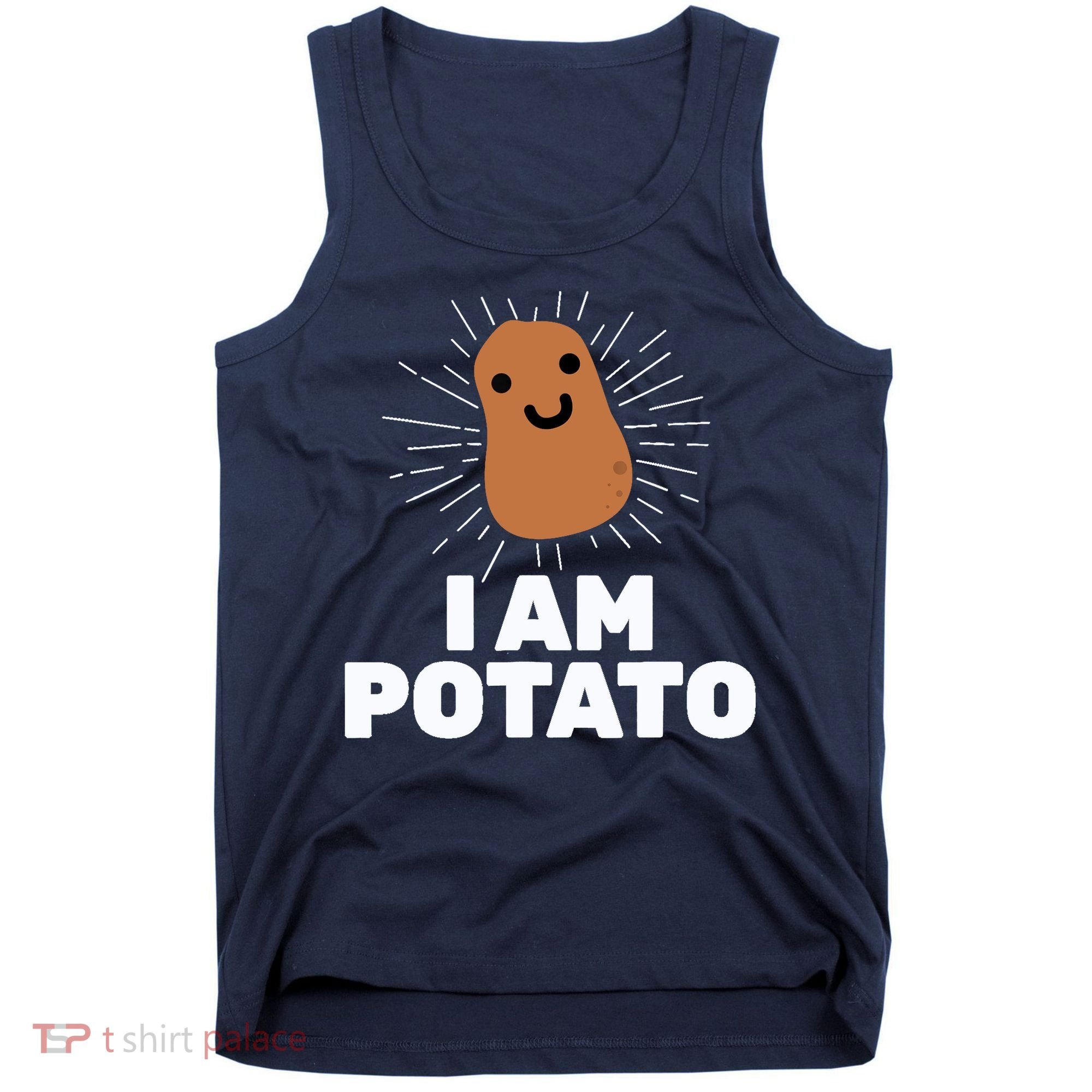 Kawaii Potato I Am Potato Funny Potato Tank Top