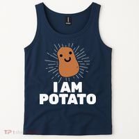 Kawaii Potato I Am Potato Funny Potato Tank Top thumb 2