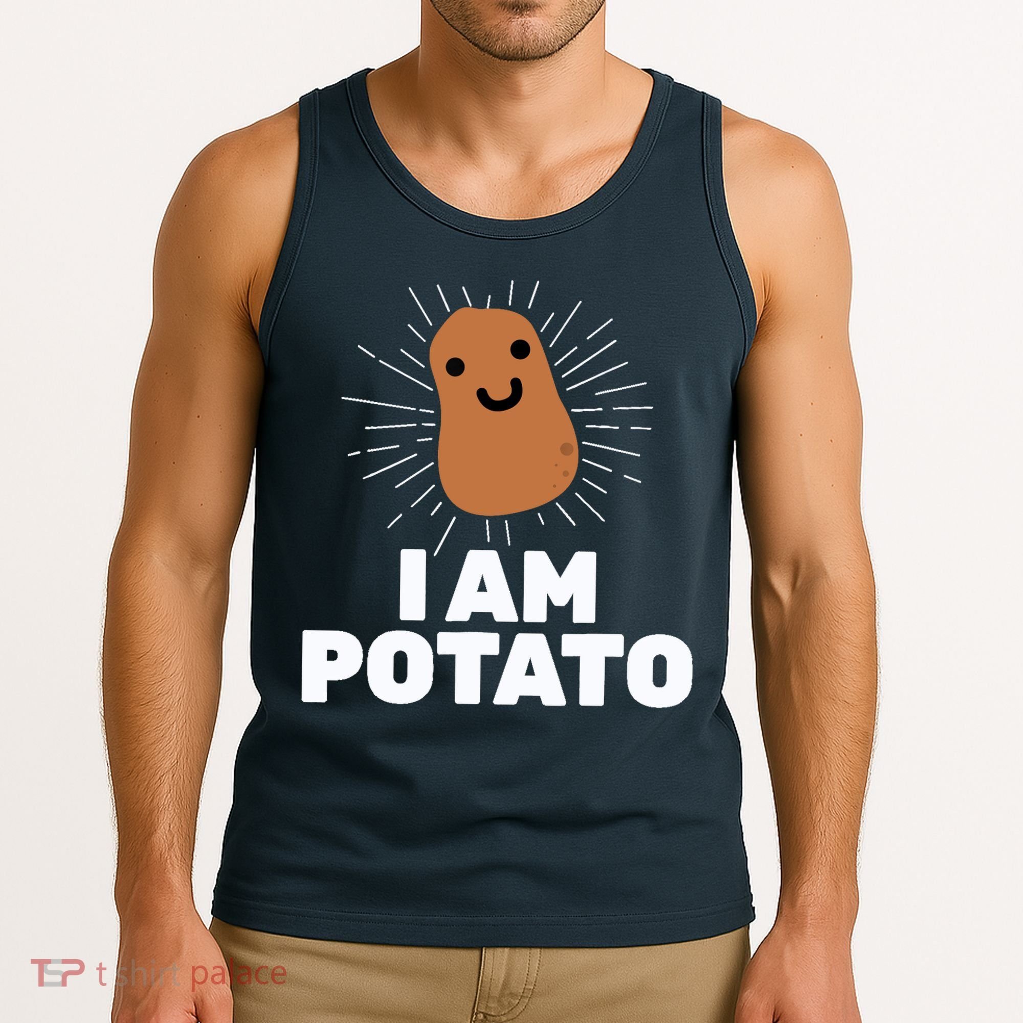 Kawaii Potato I Am Potato Funny Potato Tank Top