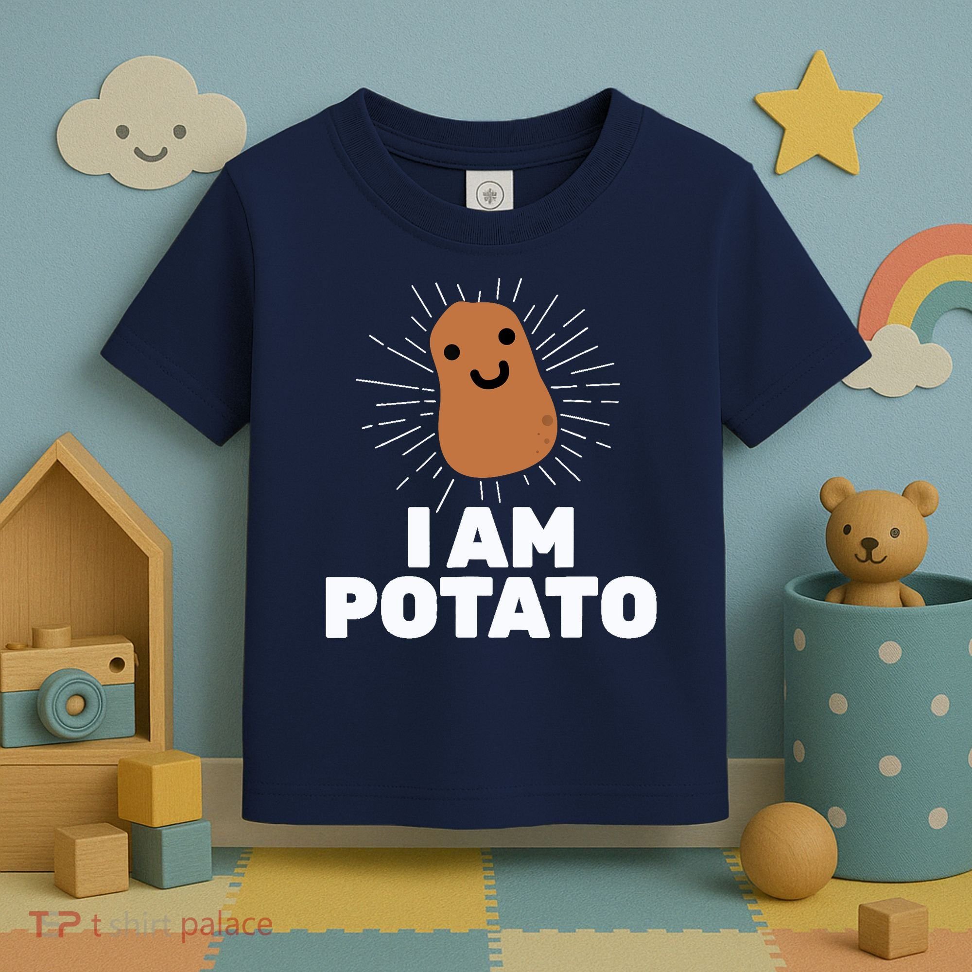 Kawaii Potato I Am Potato Funny Potato Toddler T-Shirt