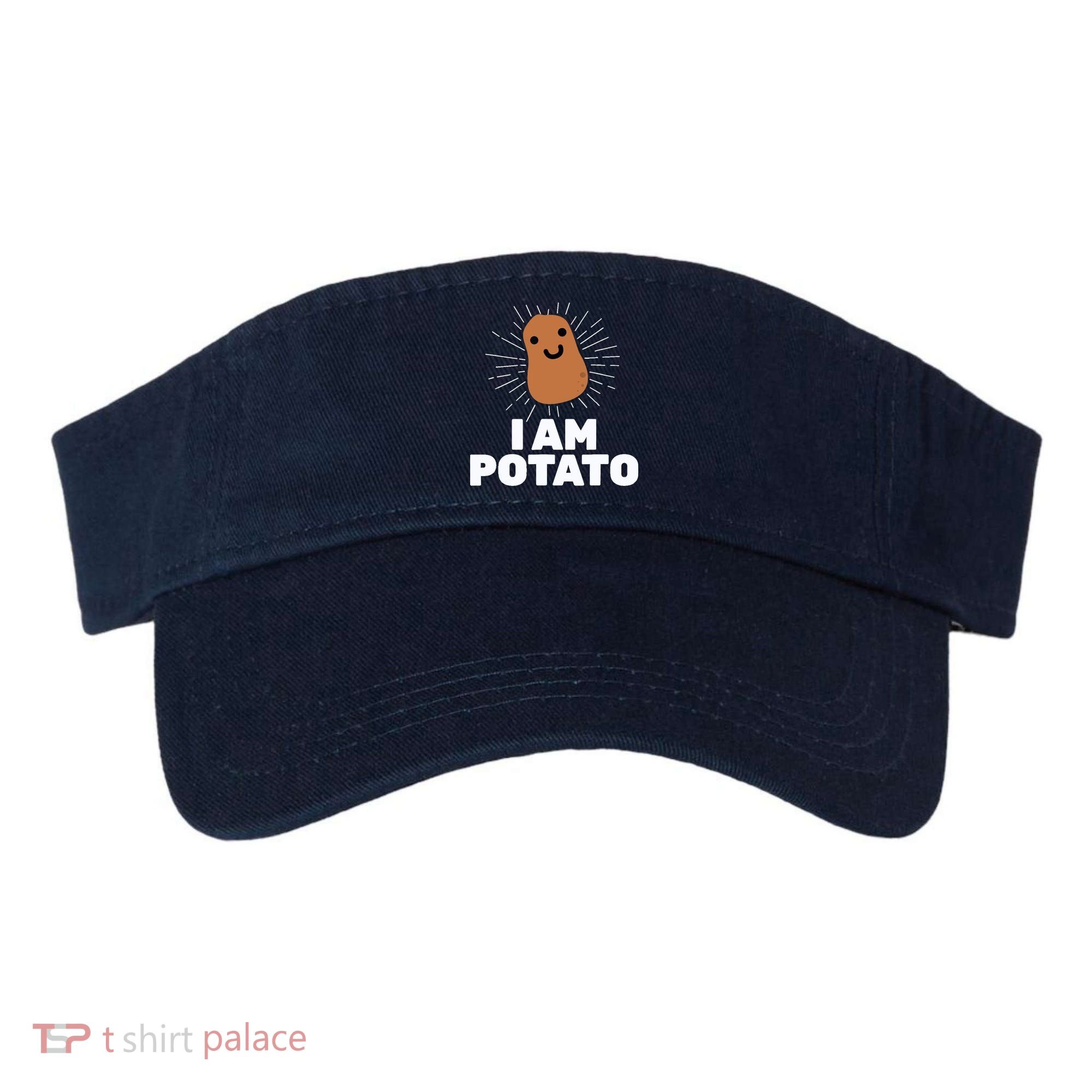 Kawaii Potato I Am Potato Funny Potato Visor