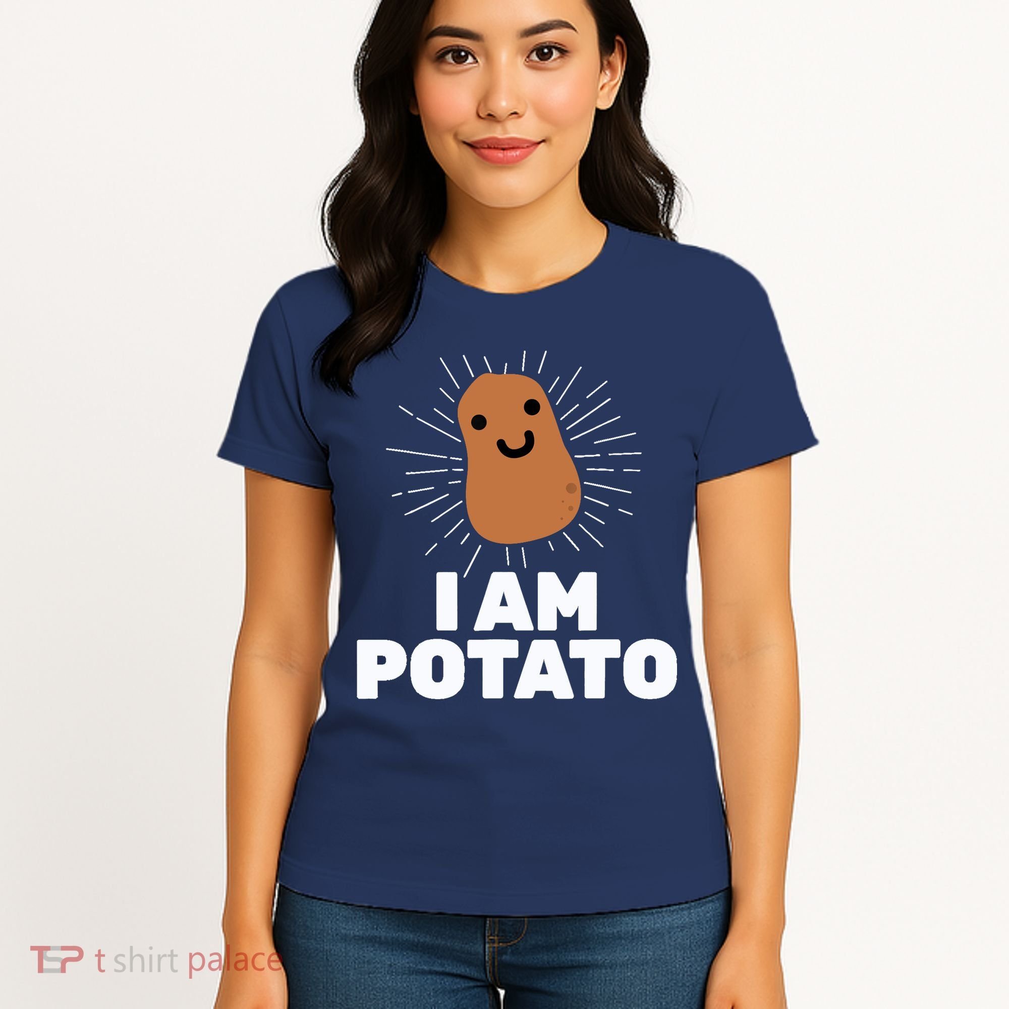 Kawaii Potato I Am Potato Funny Potato Women's T-Shirt