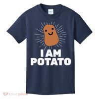 Kawaii Potato I Am Potato Funny Potato Kids T-Shirt thumb 0