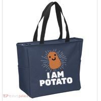 Kawaii Potato I Am Potato Funny Potato Tote Bag thumb 2