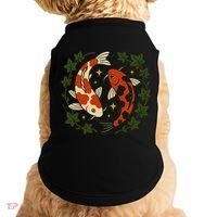 Koi Pond Illustration Koi Lovers Artwork Koi Fish Doggie Tank thumb 0