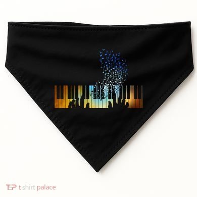 Keyboard Piano Meaningful Gift For Pianists Musicians Gift USA-Made Doggie Bandana