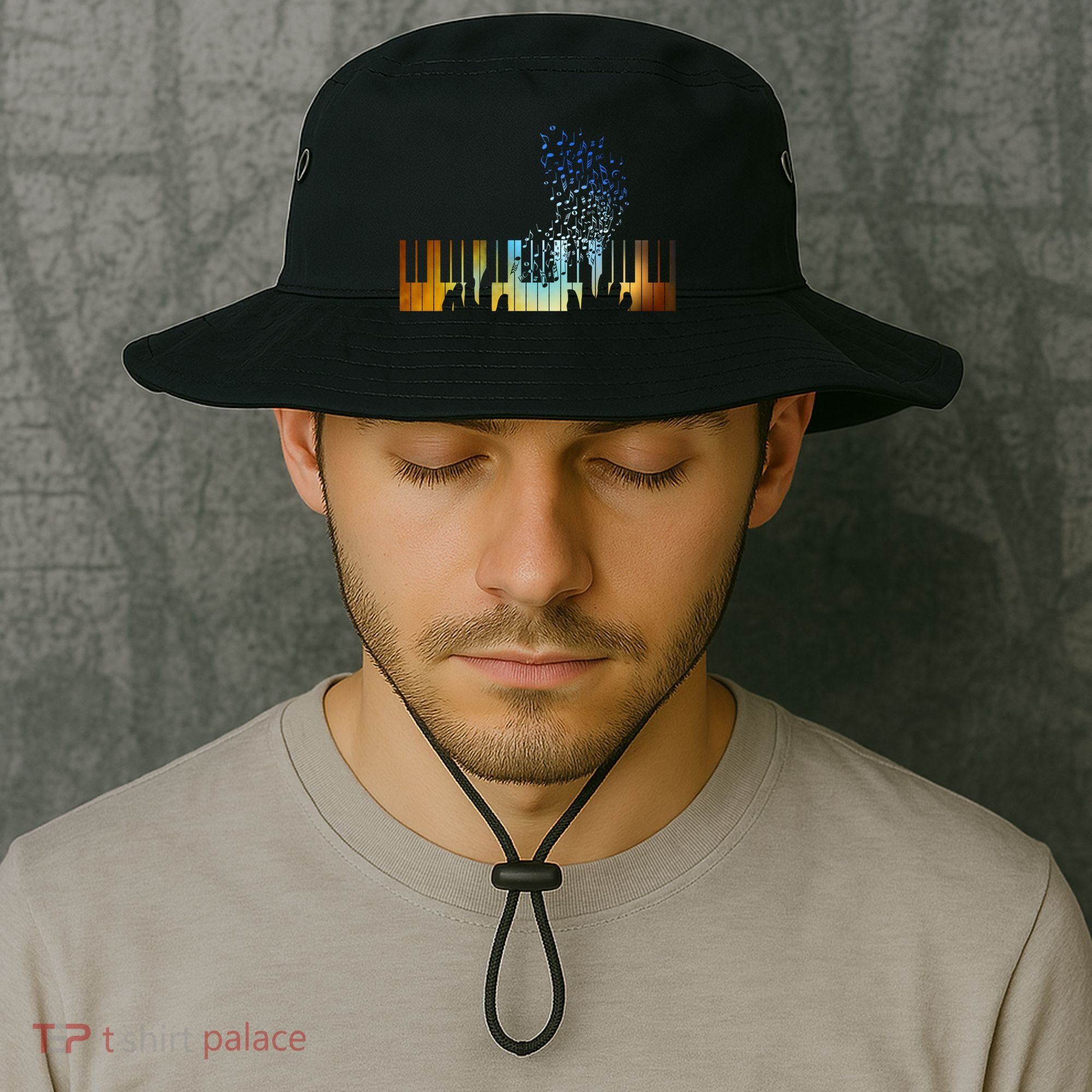 Keyboard Piano Meaningful Gift For Pianists Musicians Gift Bucket Hat