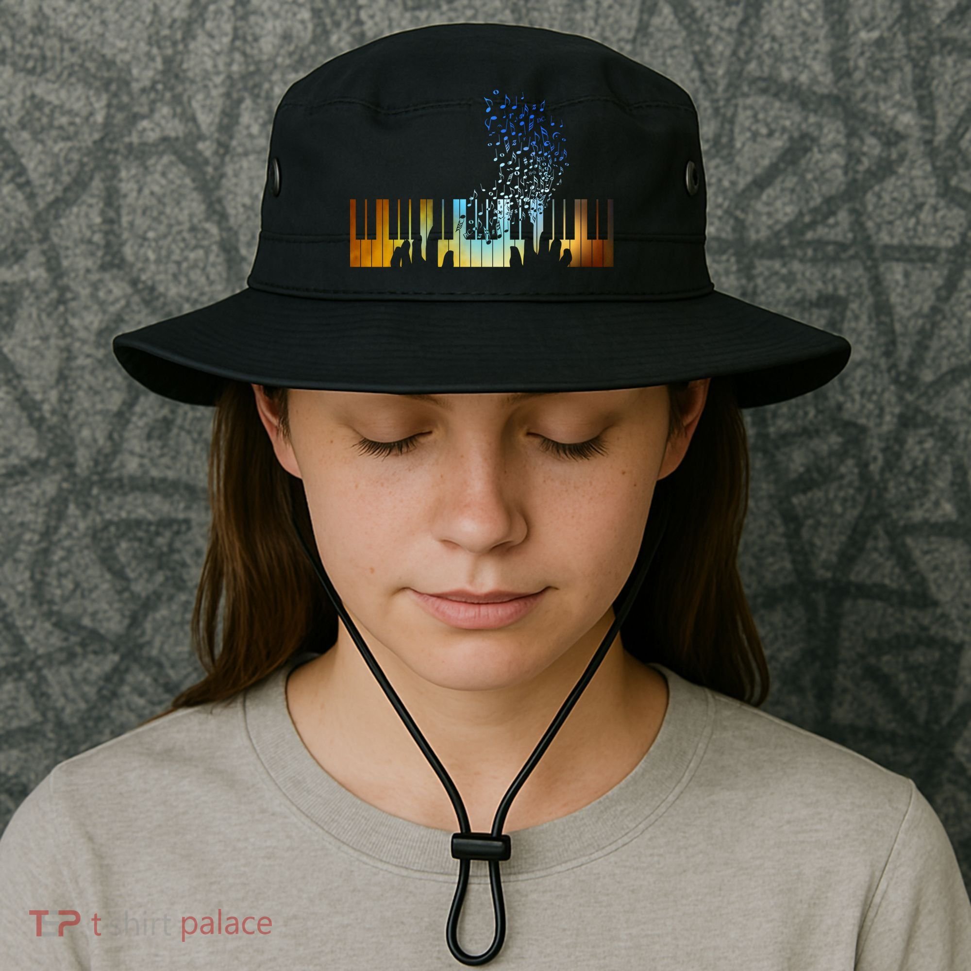 Keyboard Piano Meaningful Gift For Pianists Musicians Gift Bucket Hat